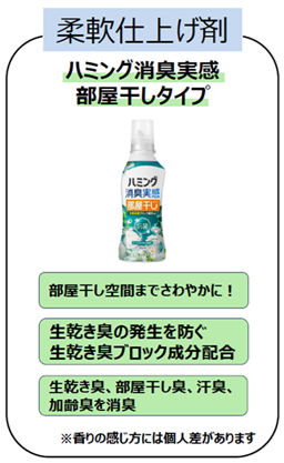 柔軟仕上げ剤、ハミング消臭実感部屋干しタイプの商品画像
